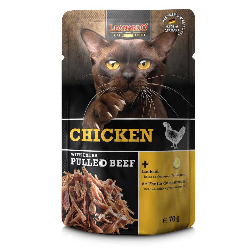 Leonardo kaps. Chicken - Kuracie + extra pulled Beef 70g
