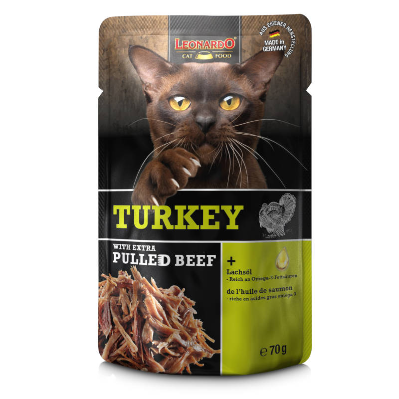 Leonardo kaps. Turkey - Morčacie + extra pulled Beef 70g
