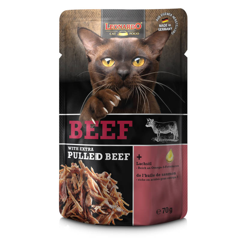 Leonardo kaps. Beef - Hovädzie + extra pulled Beef 70g